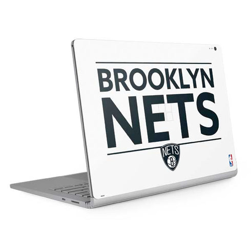 NBA Brooklyn Nets Standard - White Surface Book 2 13.5in Skin